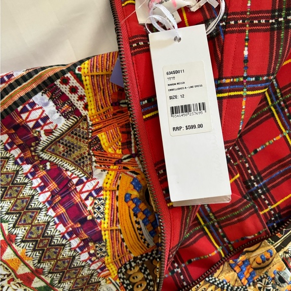 CAMILLA MAASAI MECCA EMBELLISHED A-LINE STRAPLESS DRESS ❤️ - Picture 3 of 7